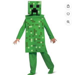 Minecraft Creeper Jumpsuit Classic Halloween Fancy-Dress Costume for Child